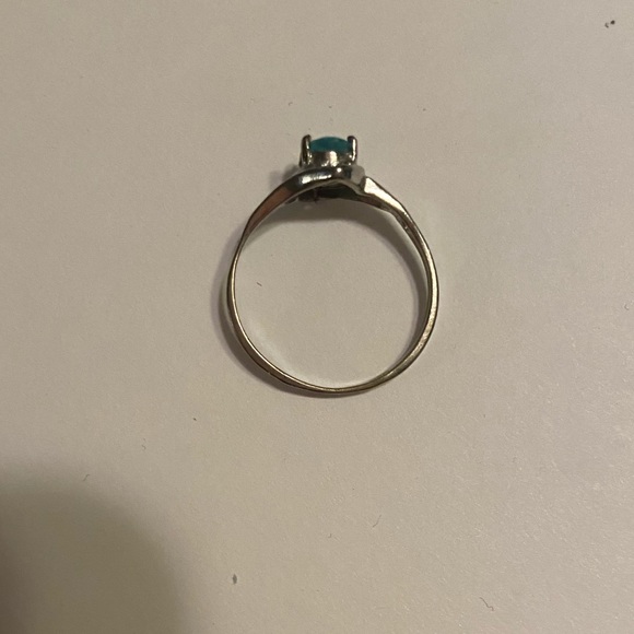 💙LIGHT BLUE GEM STERLING SILVER RING💙  NWT - Picture 4 of 5